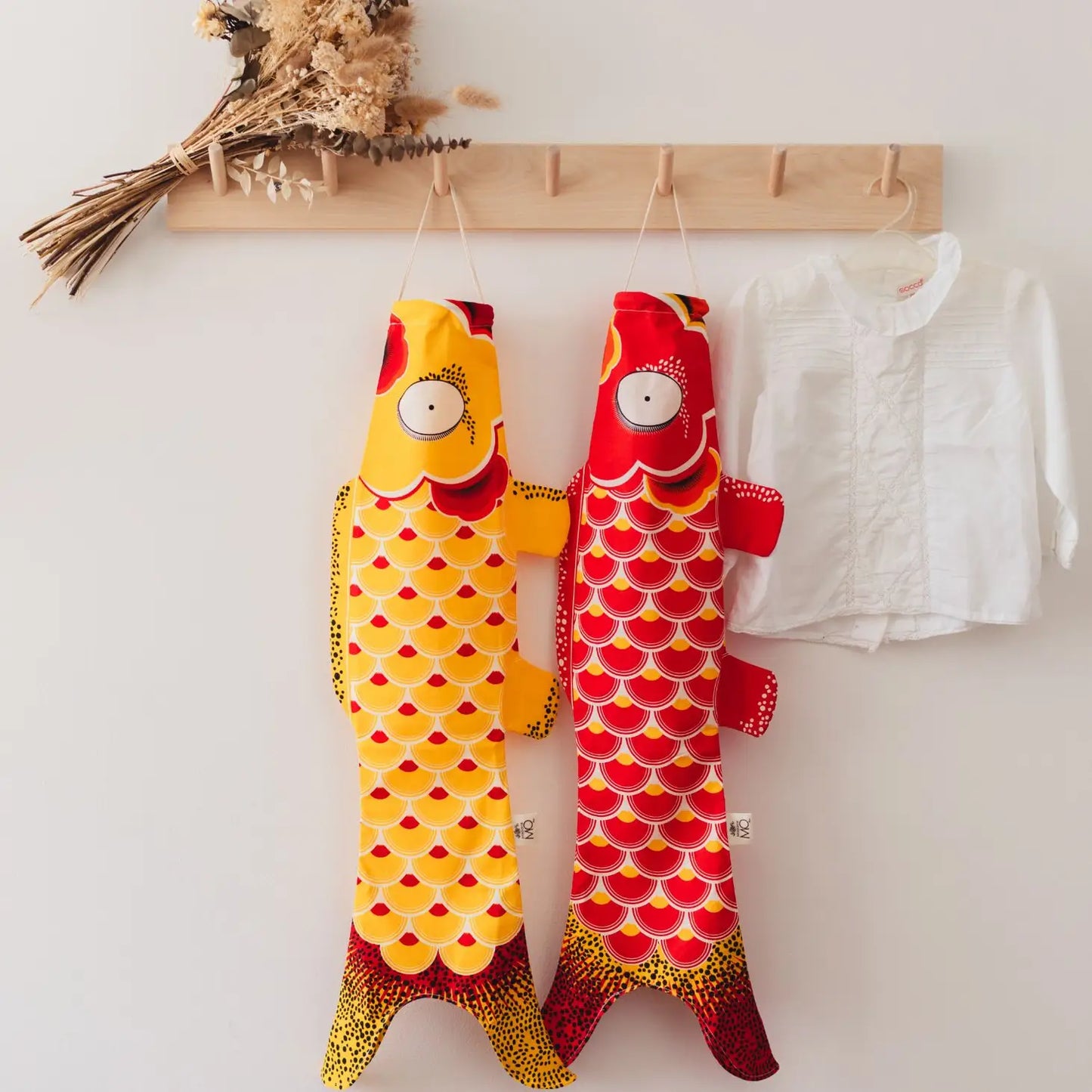 Classic Red Koinobori by Madame Mo