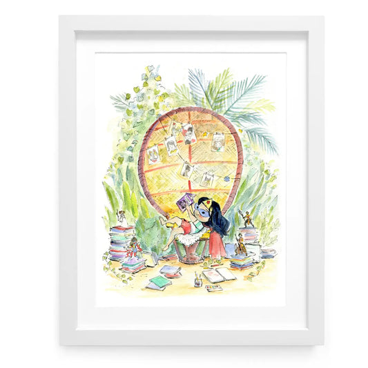 Super Girl Fort Print