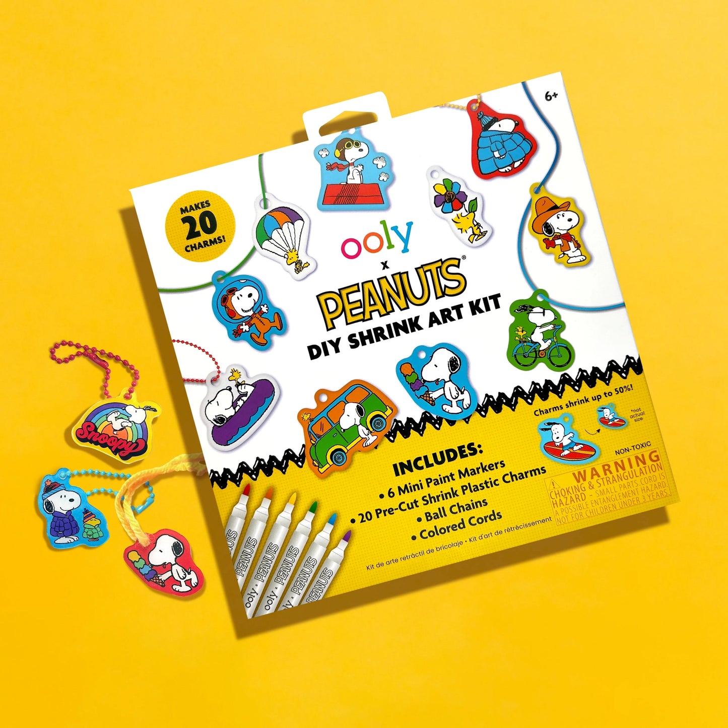 Ooly x Peanuts DIY Shrink Art Kit