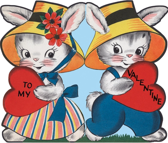 Bunnies Valentines -Valentine Card