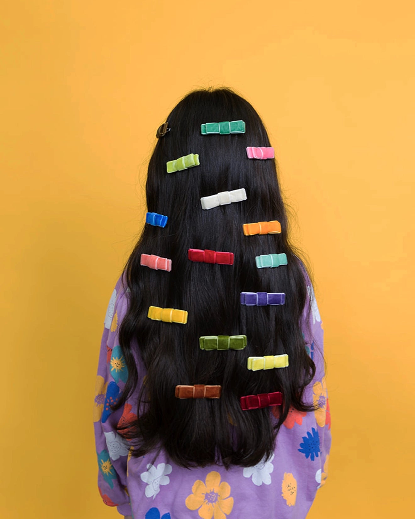 Vintage Velvet Mini Bow Hair Clip by Eugenia Kids