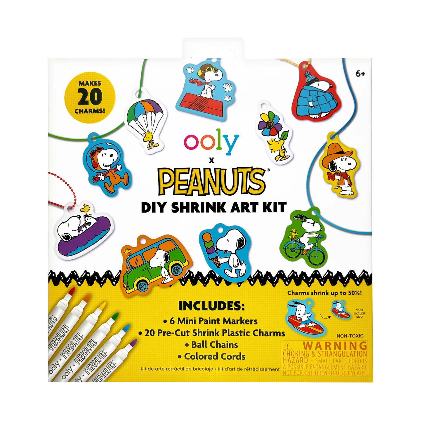 Ooly x Peanuts DIY Shrink Art Kit