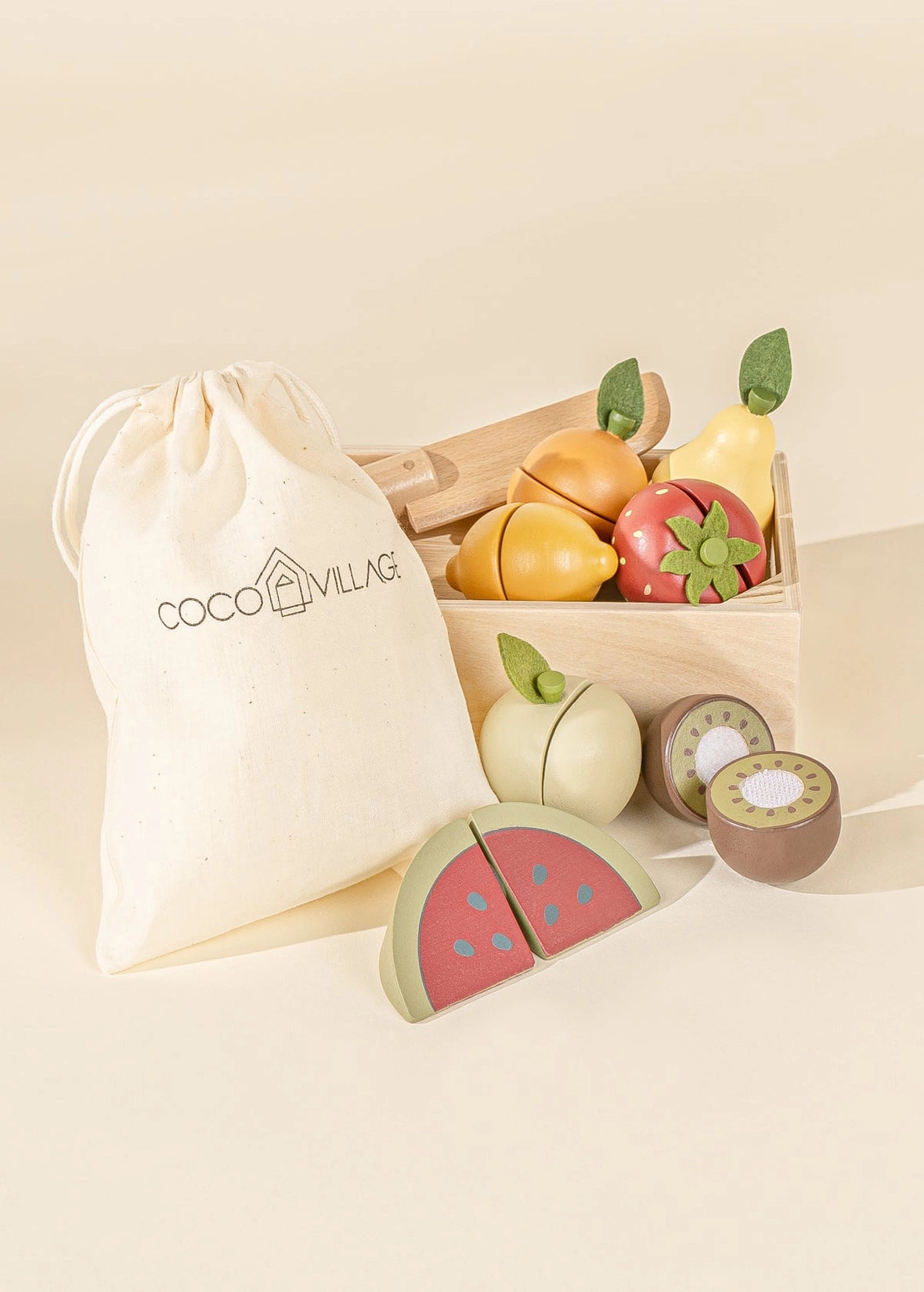 Wooden Fruit Playset by Coco Village