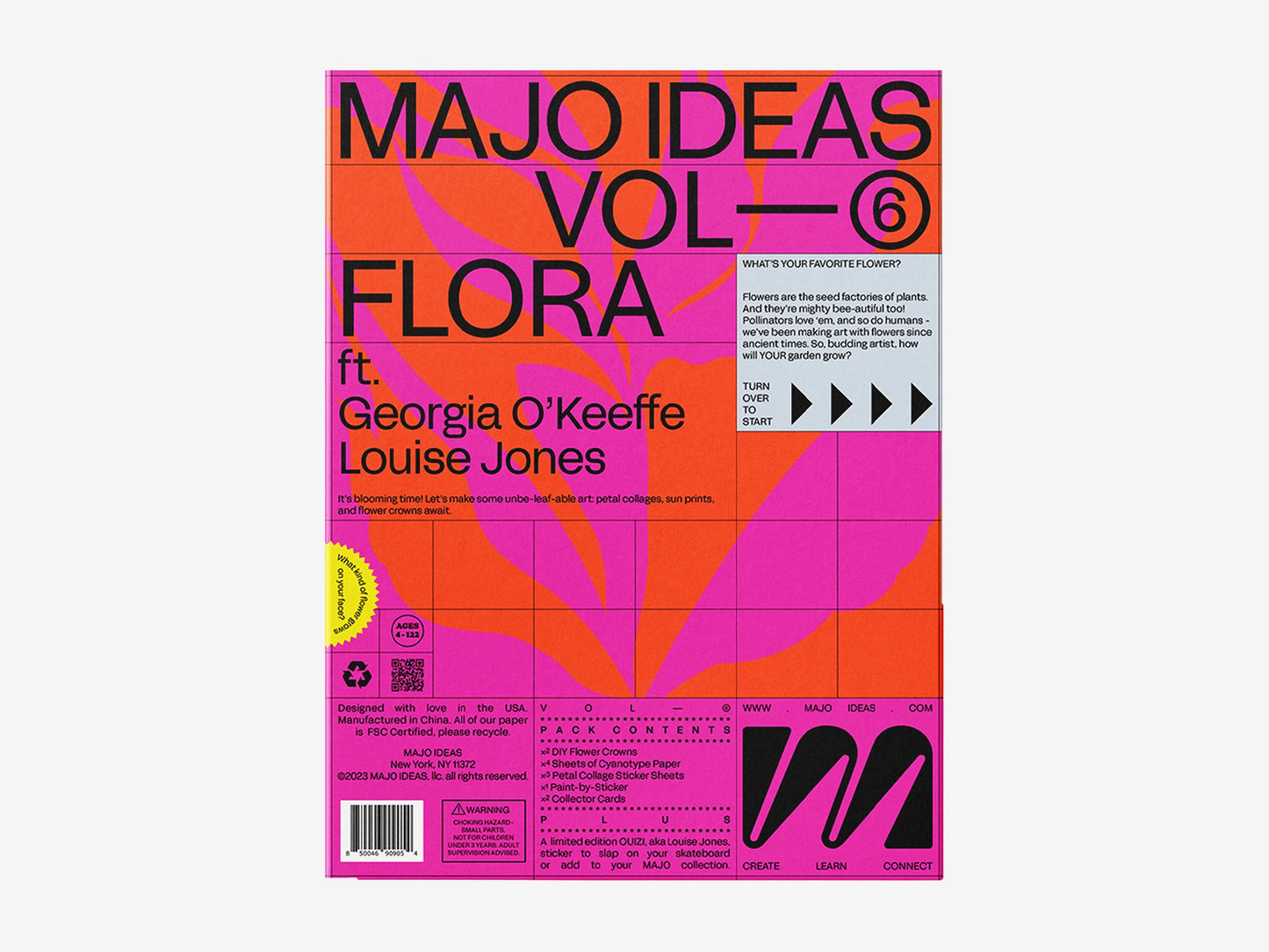 MAJO IDEAS Sticker-based Art Pack- FLORA, Vol. 6