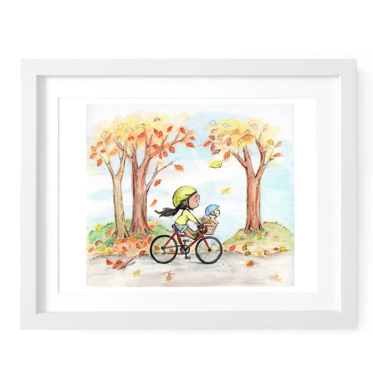 Autumn Bike Ride Print
