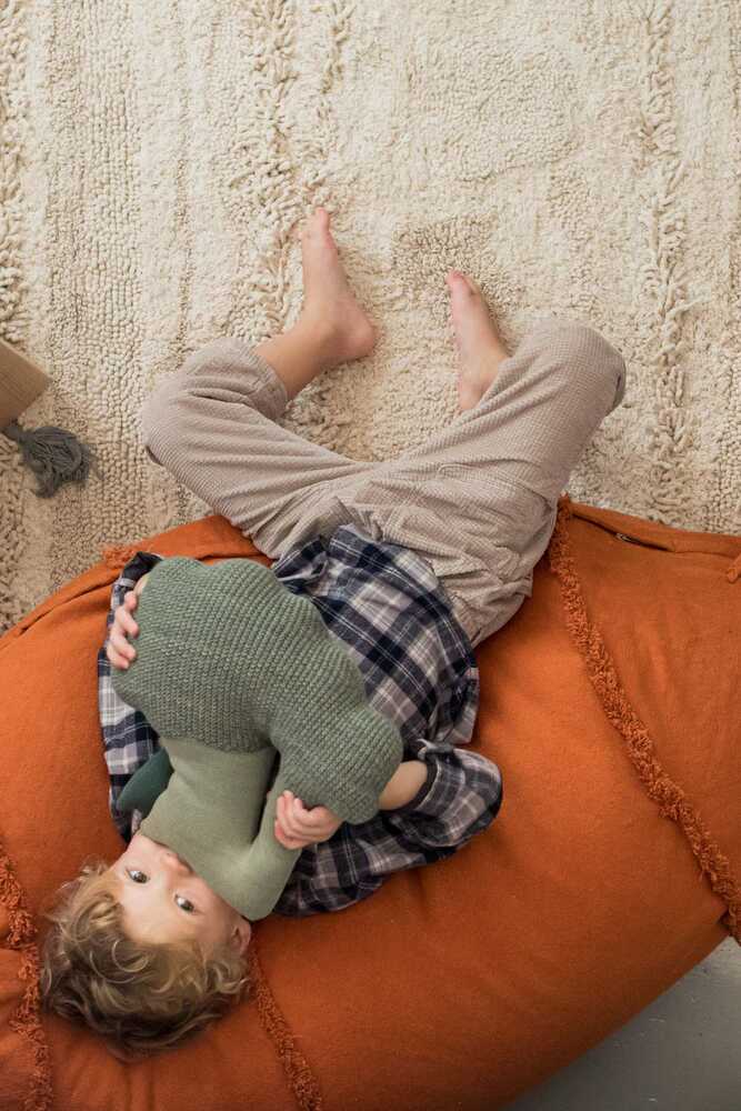 Brucy the Broccoli Knitted Cushion