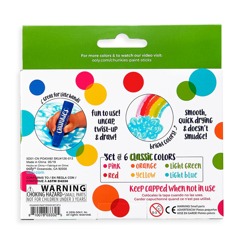 Ooly-Chunkies Paint 6-Pack