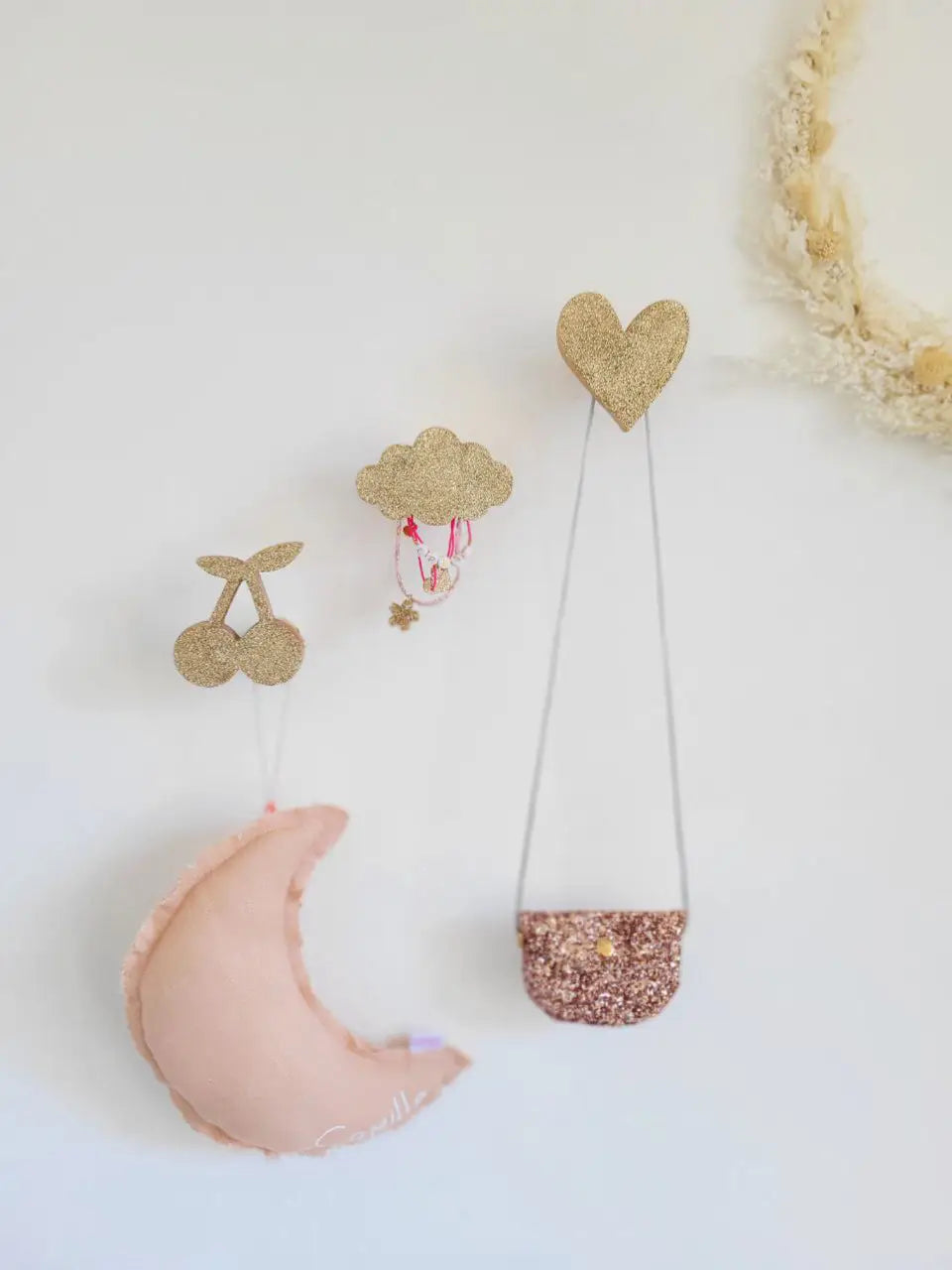 Luciole et Petit Pois Gold Cloud Peg