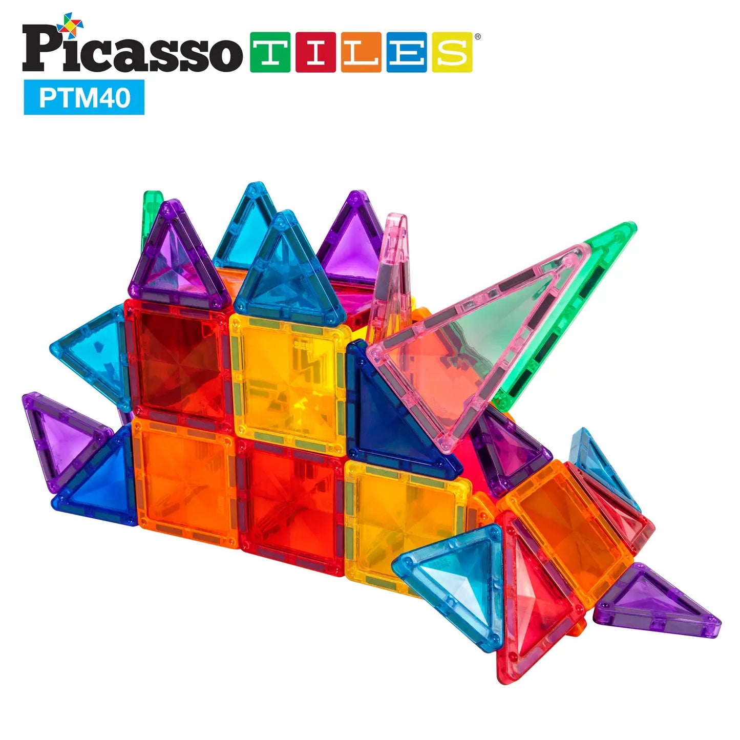 PicassoTiles Mini Diamond 40pc Tile Set