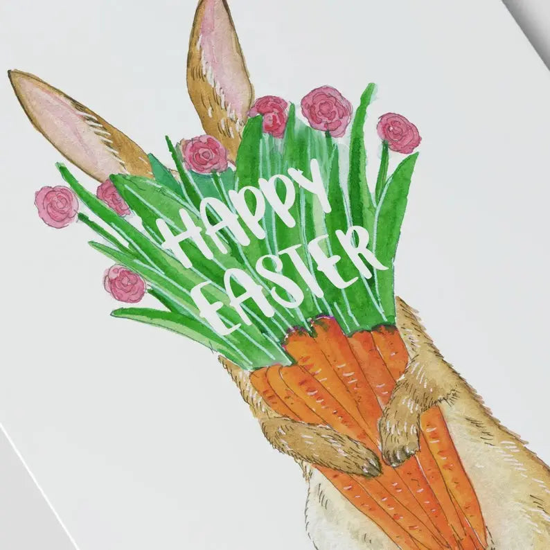Liyana Studio Carrot Flower Card