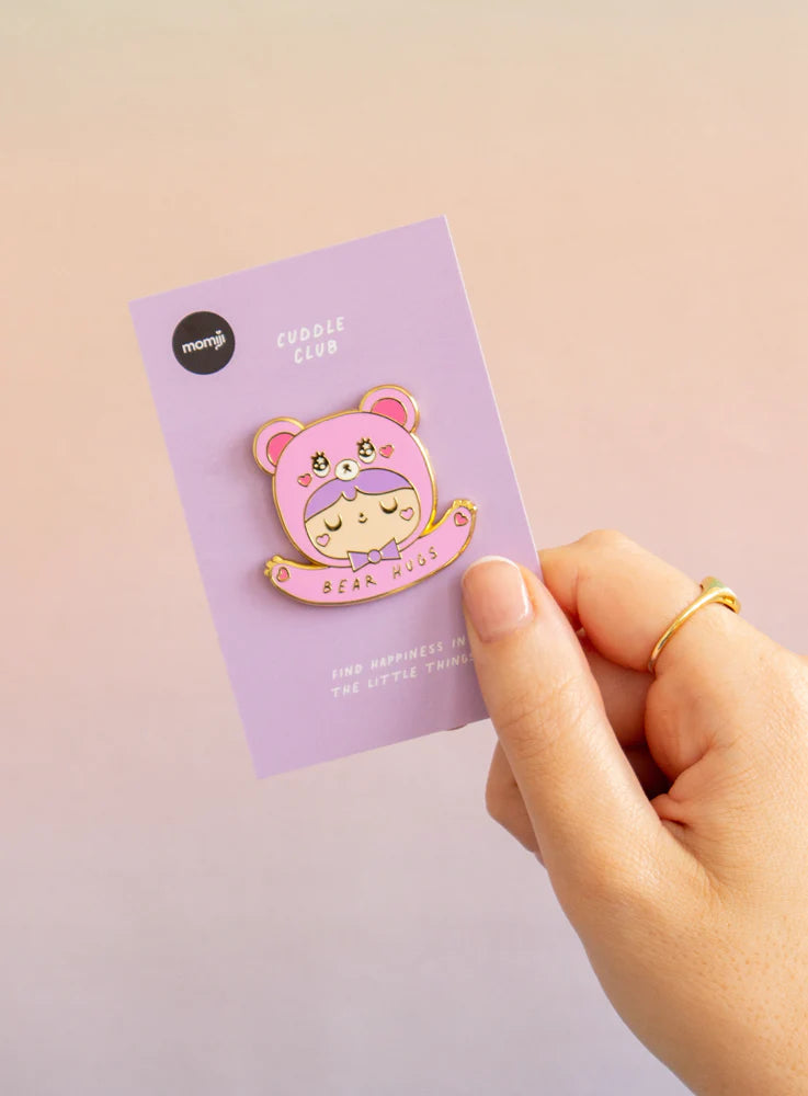 Momiji Bear Hugs Pin