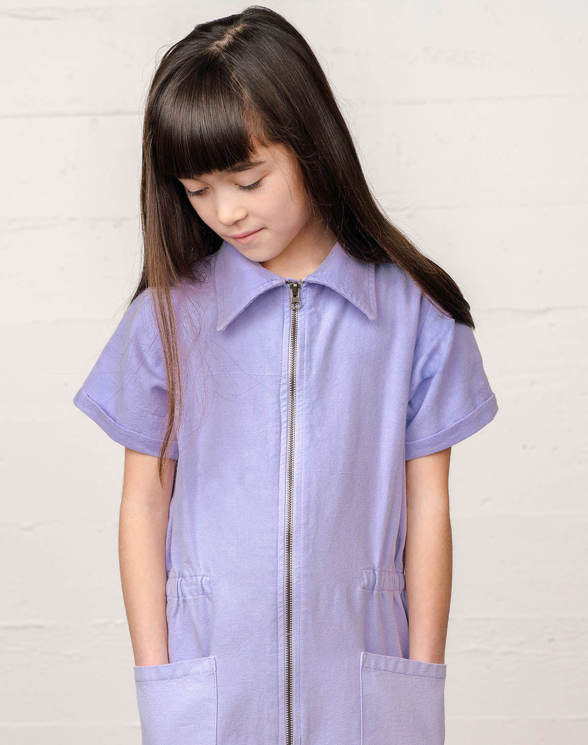 Noble Canvas Utility Suit in Lavender
