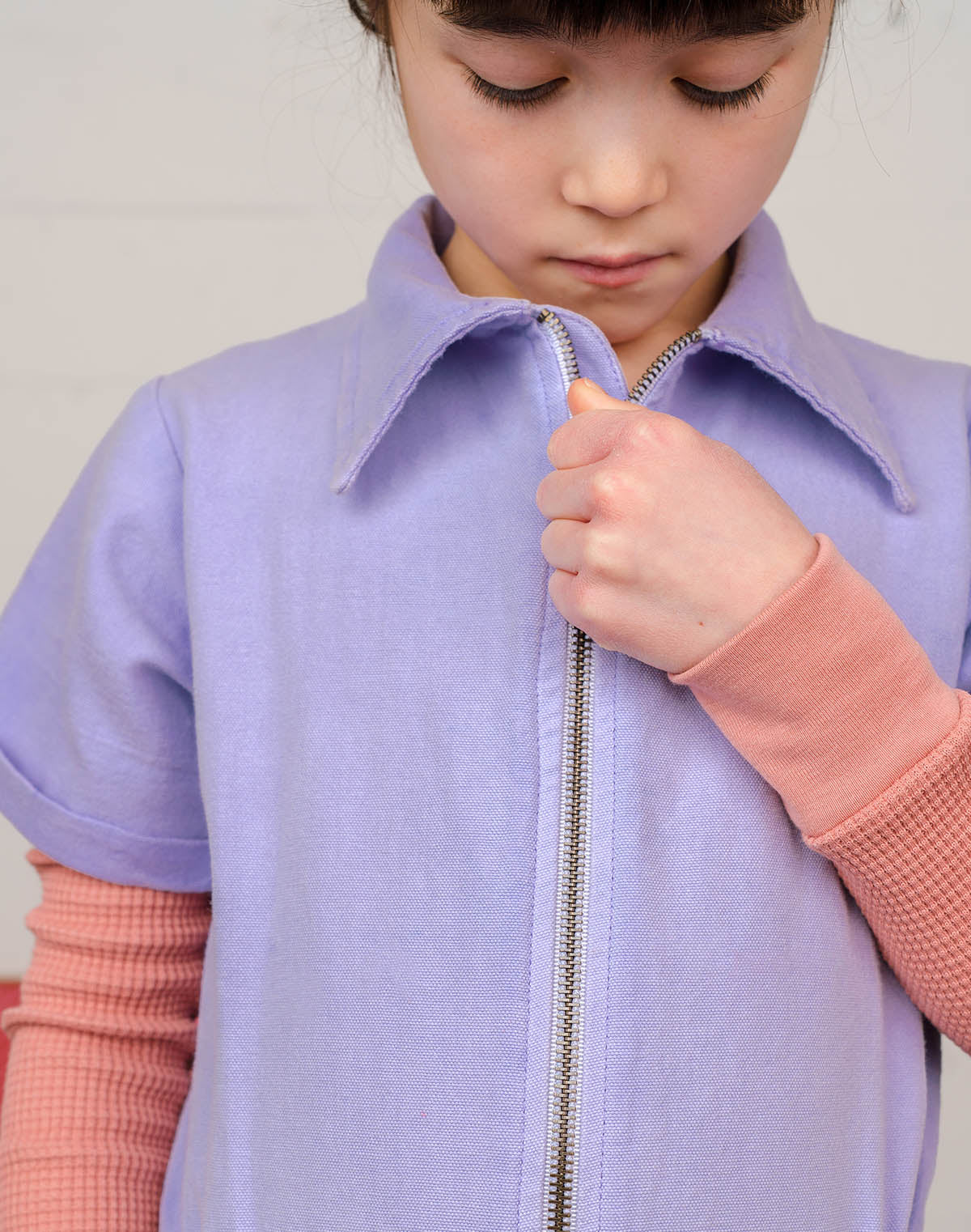 Noble Canvas Utility Suit in Lavender