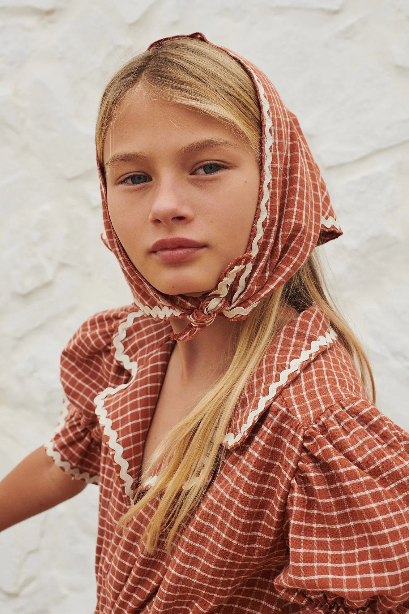 Liilu Organics Adora Dress in Check