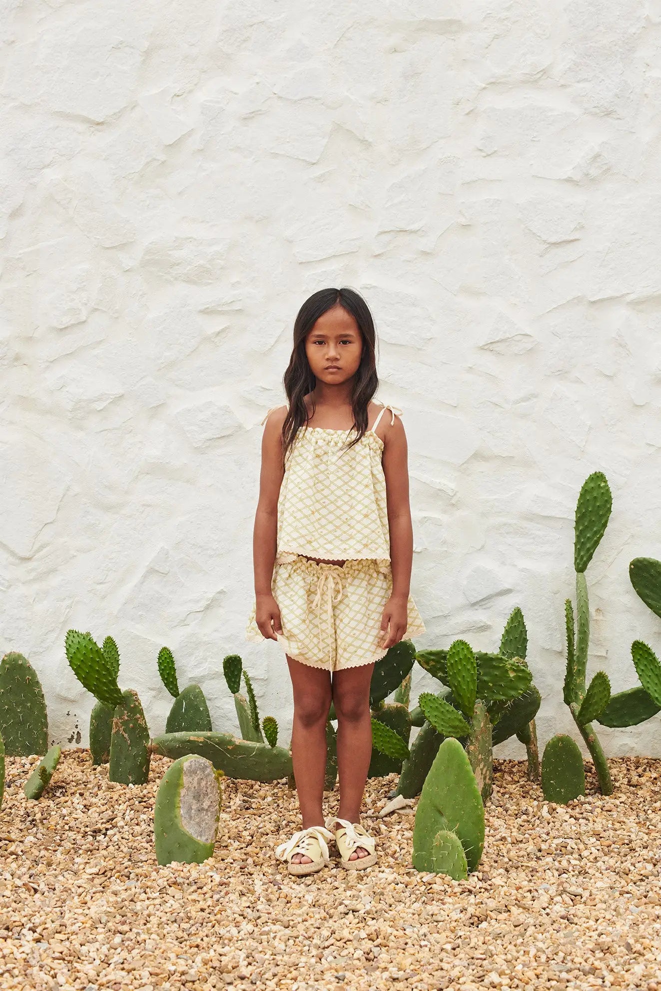 Liilu Organics Ramona Shorts in Floral Check