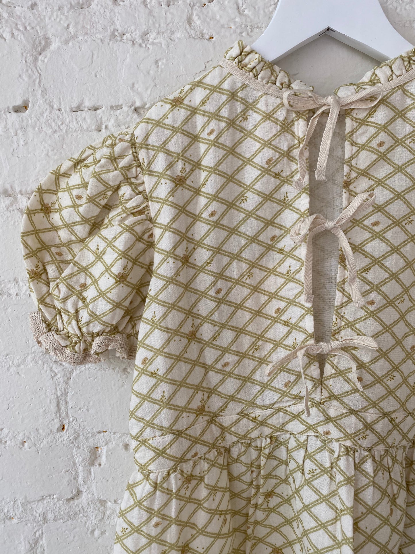 Liilu Organics Bonita Dress in Floral Check