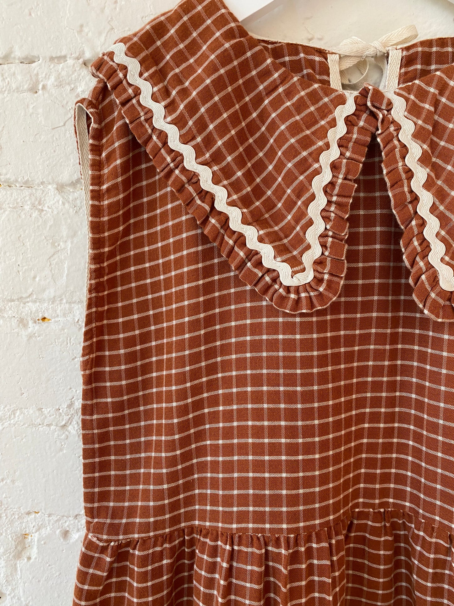 Liilu Organics Camila Dress in Check
