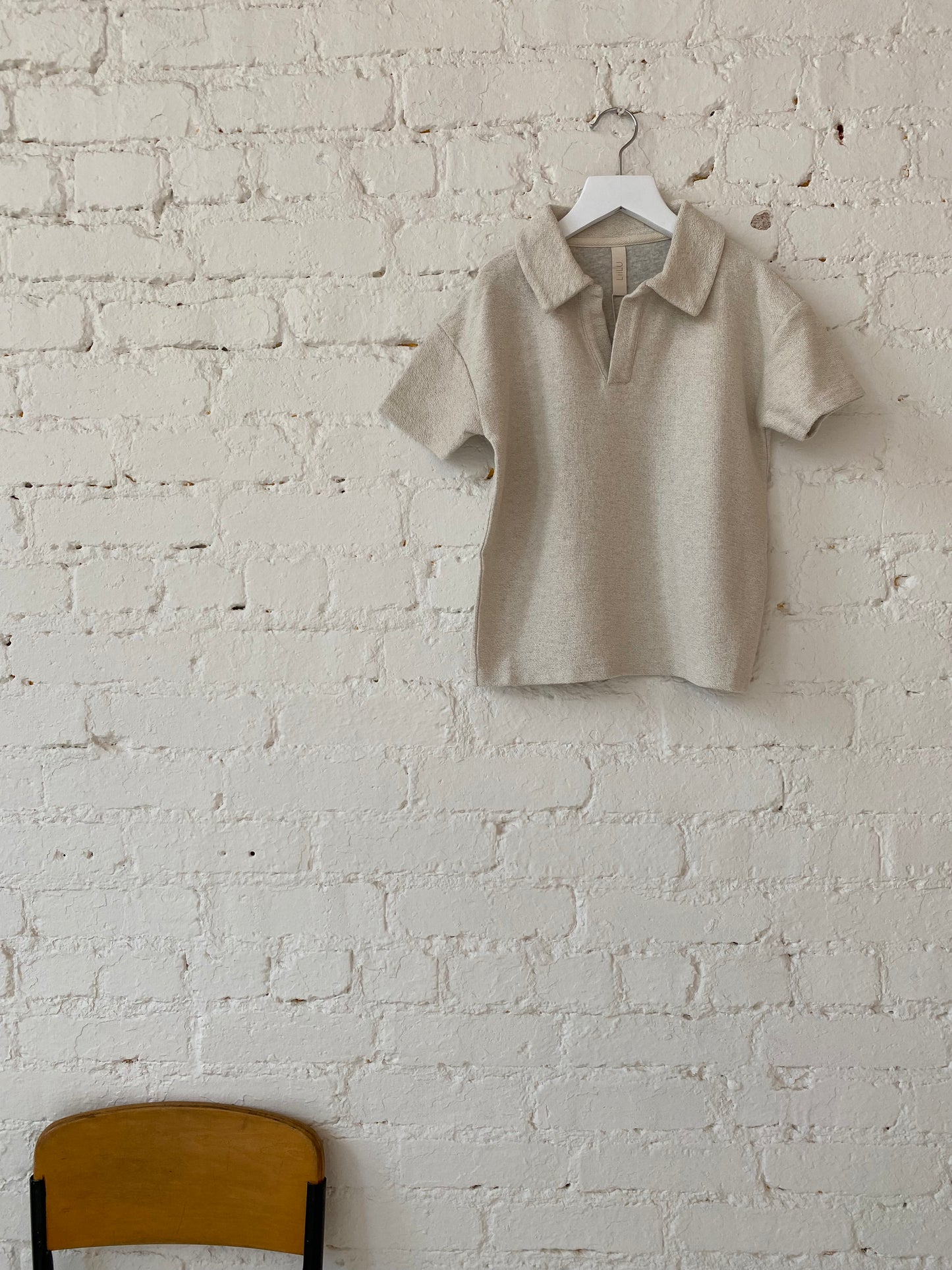 Liilu Organics Sweat Lio Polo in Ecru