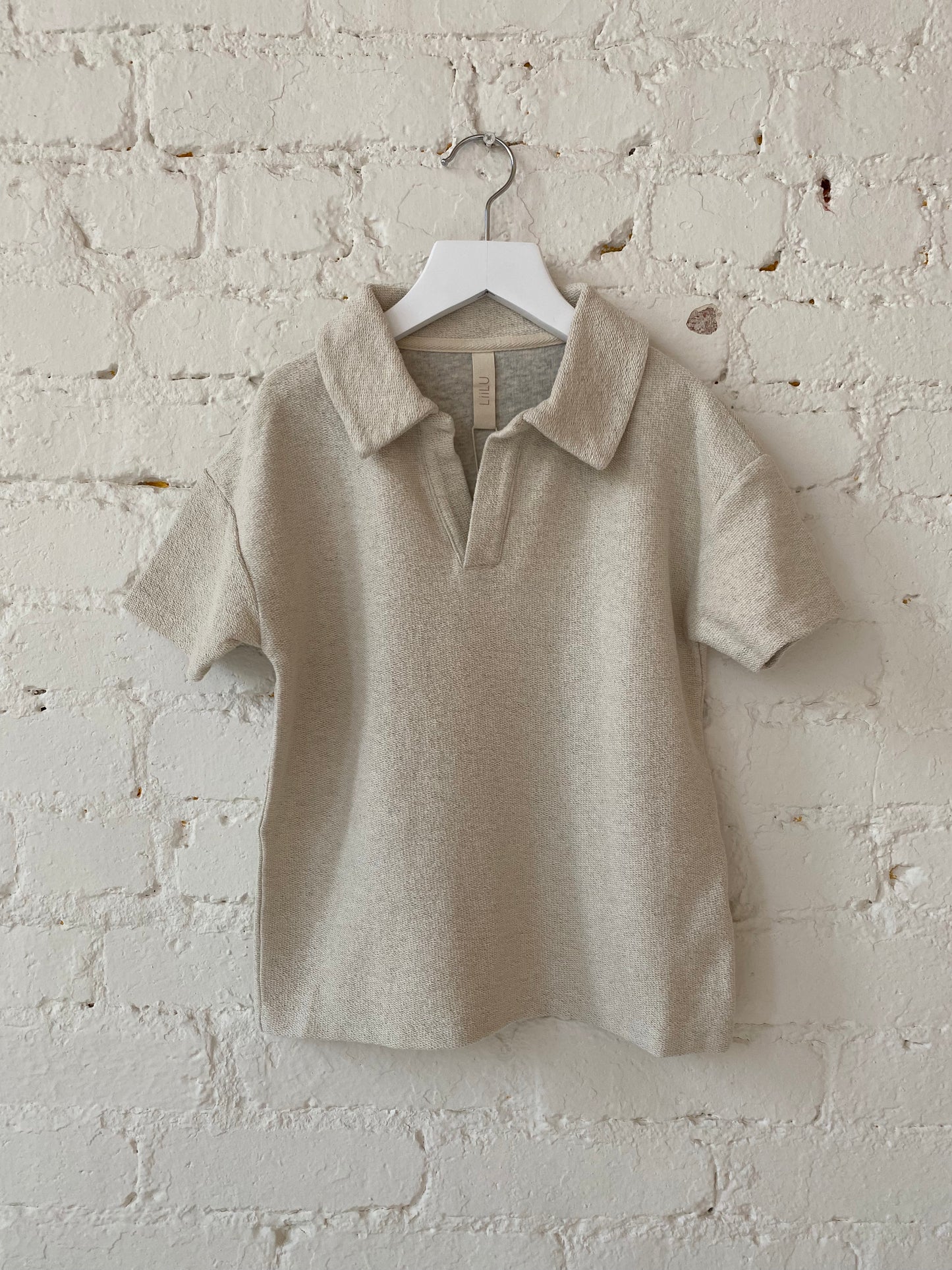 Liilu Organics Sweat Lio Polo in Ecru