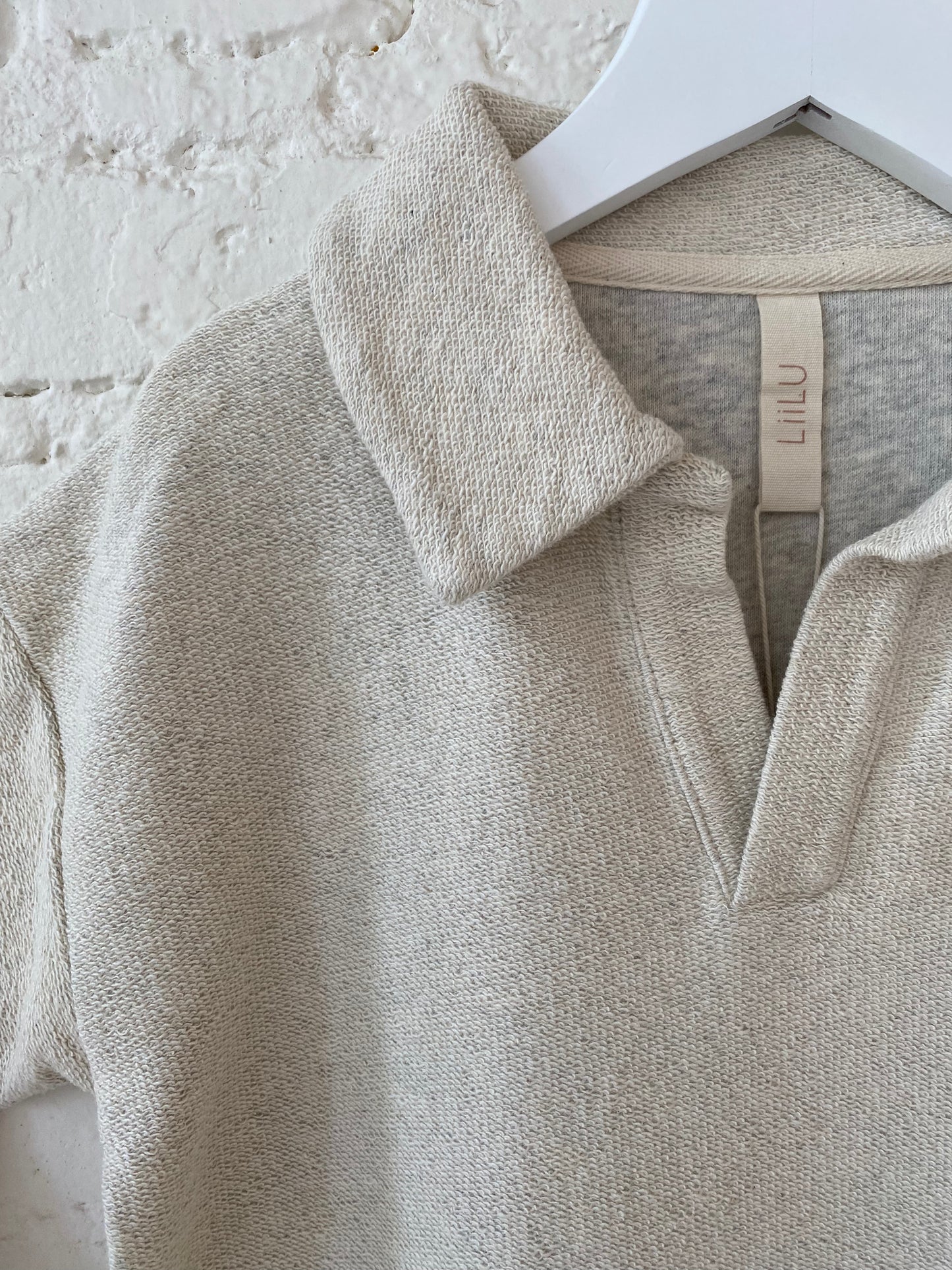 Liilu Organics Sweat Lio Polo in Ecru