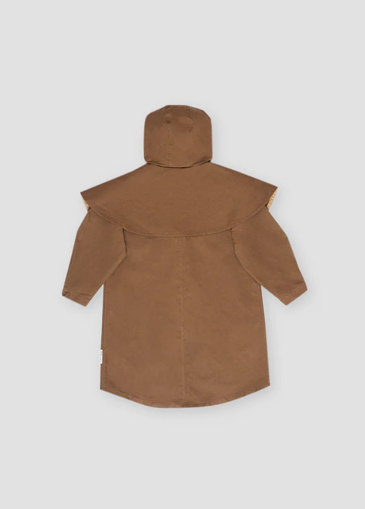 The New Society Joyce Cape Coat in Ochre