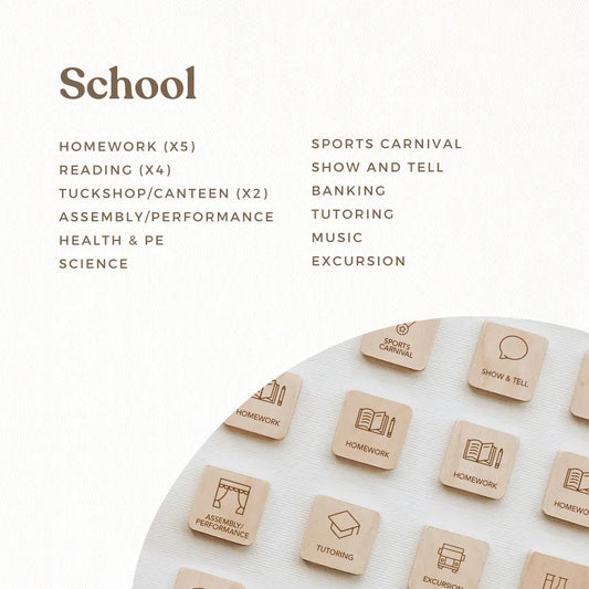 Second Scout Picture Tiles - School Set