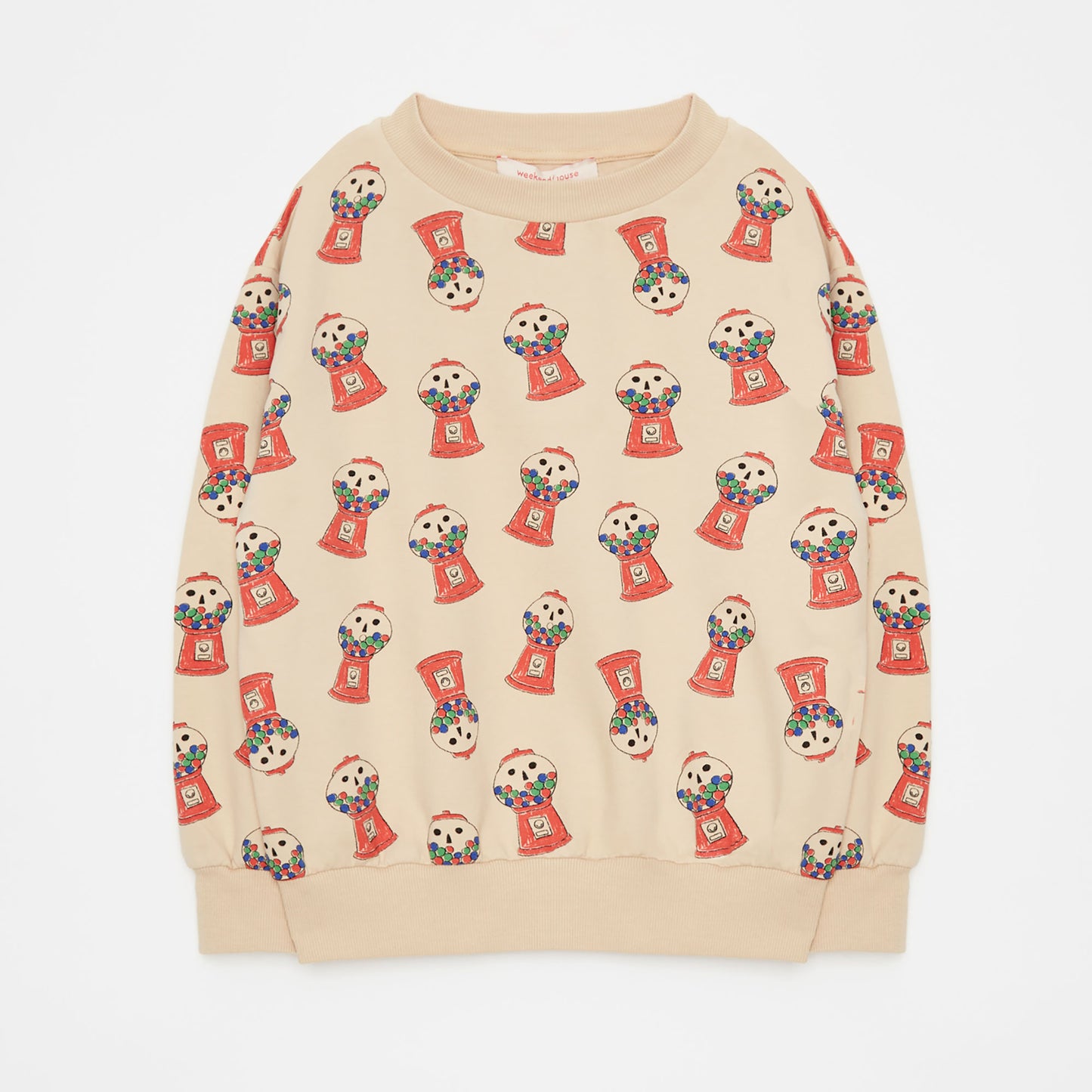 Weekend House Kids Gum Sweatshirt Sand