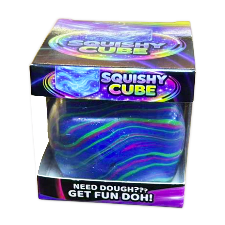 Fun Doh Swirl Squishy Cubes - assorted colors