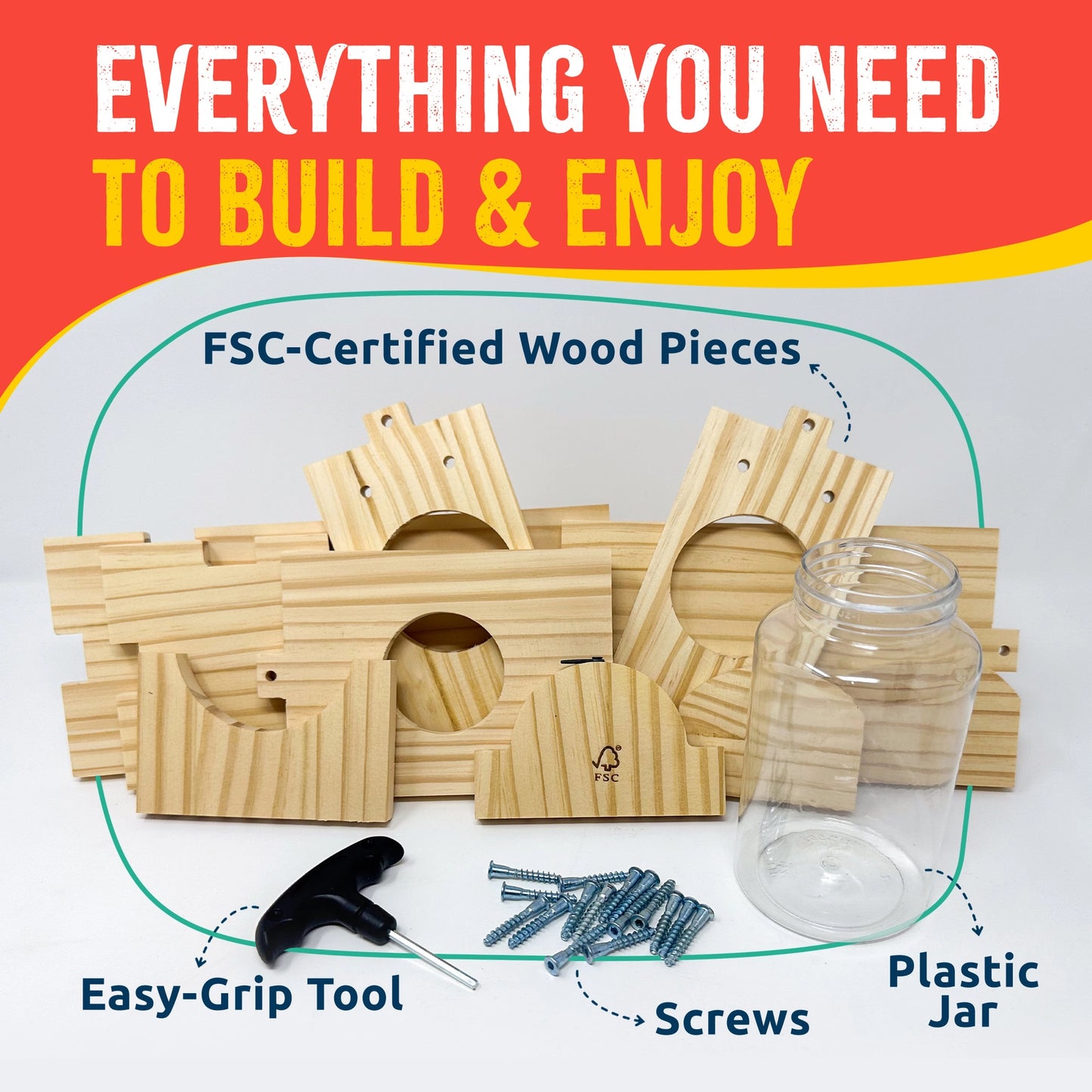 Squirrel Feeder Woodworking Kit