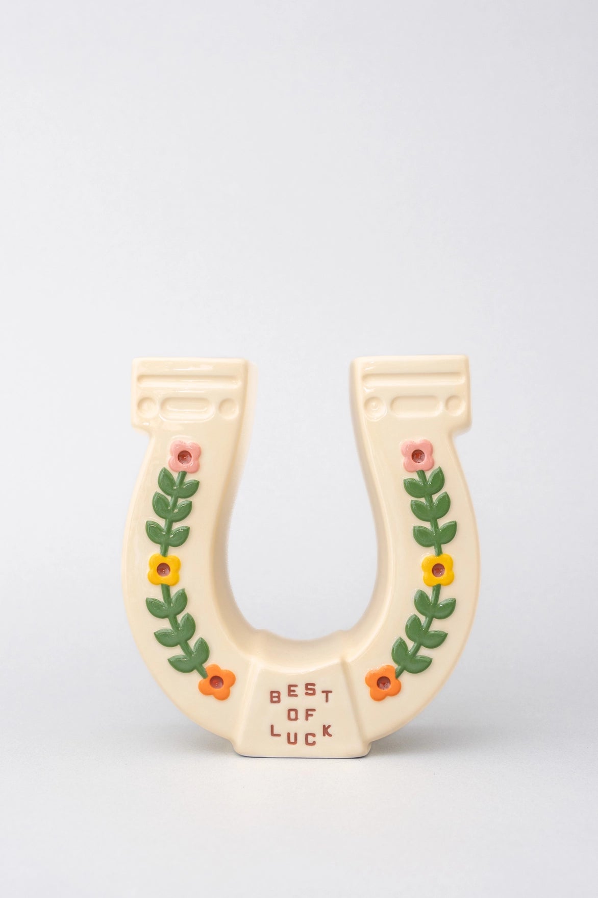 Horseshoe Ceramic Vase