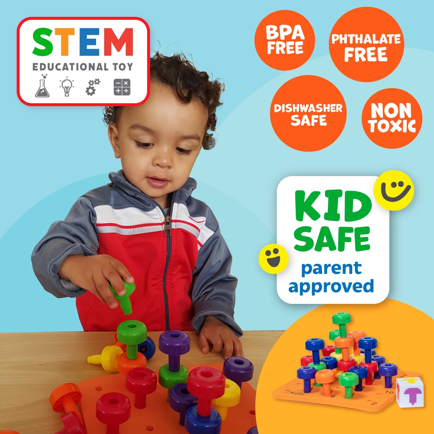Stacking Peg Board Set