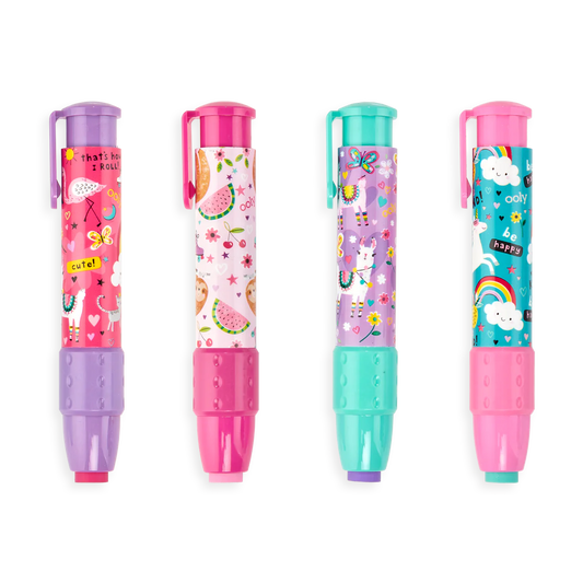 Click-It Erasers in Funtastic Friends by Ooly (4 colors)