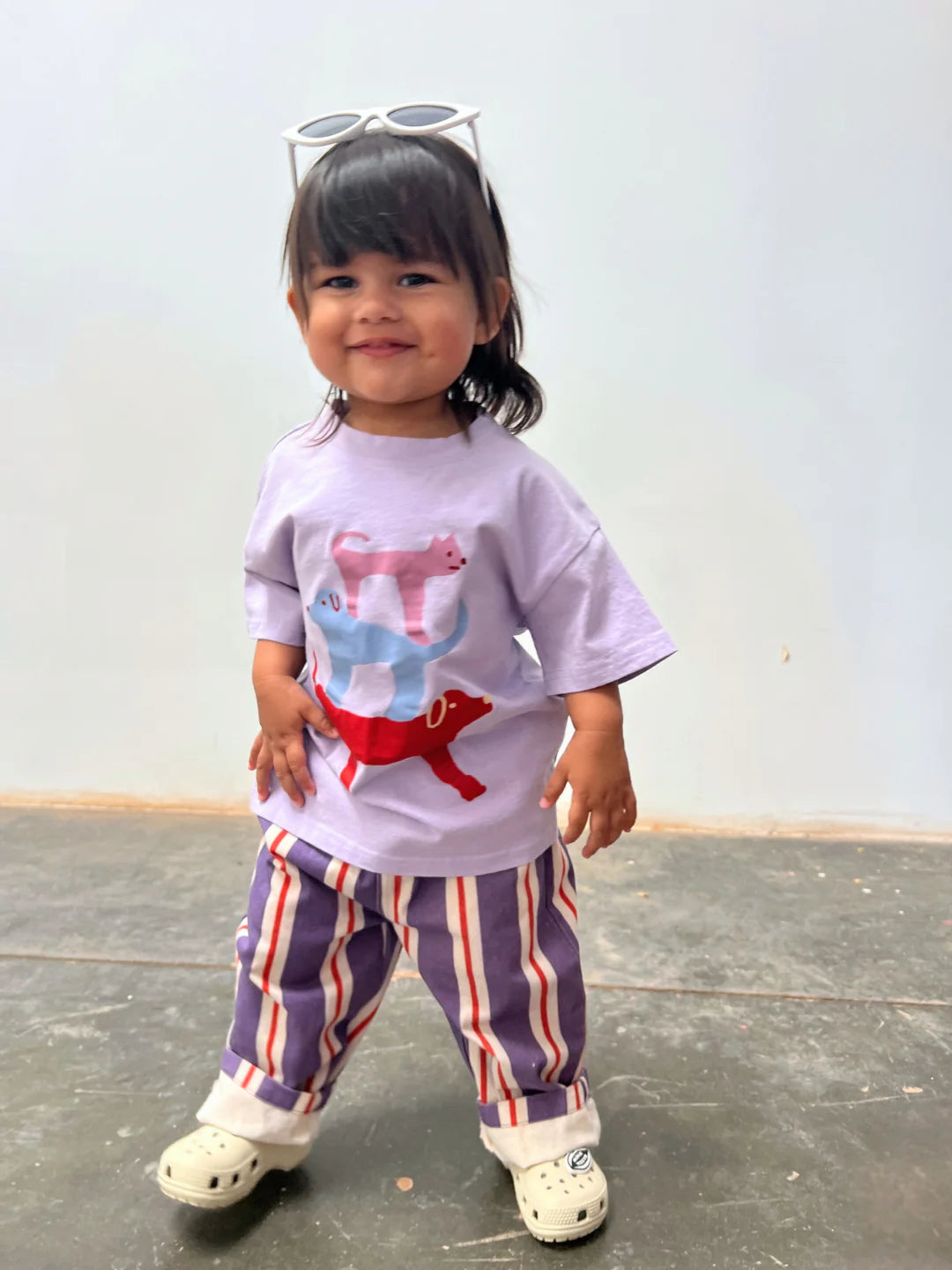 Animals Tee in Lavender