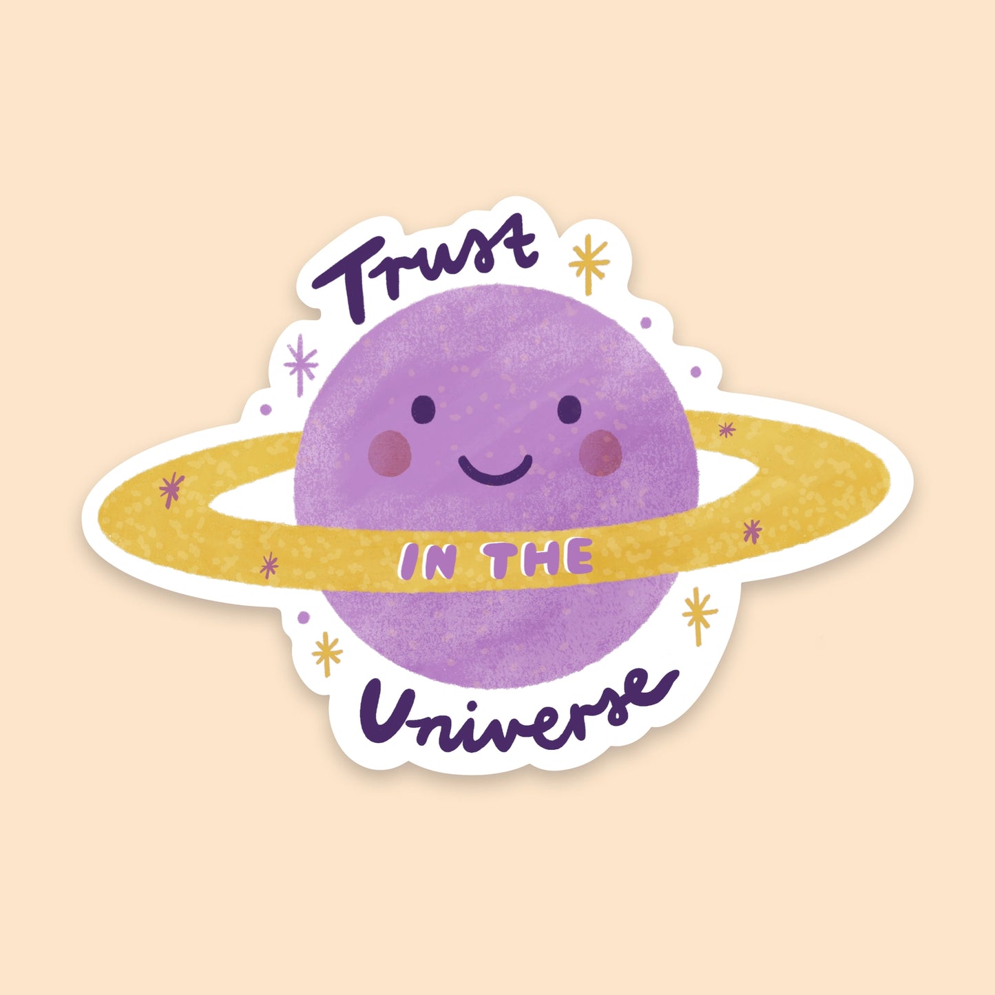 Trust in the Universe Sticker - Cute Waterproof Matte Vinyl