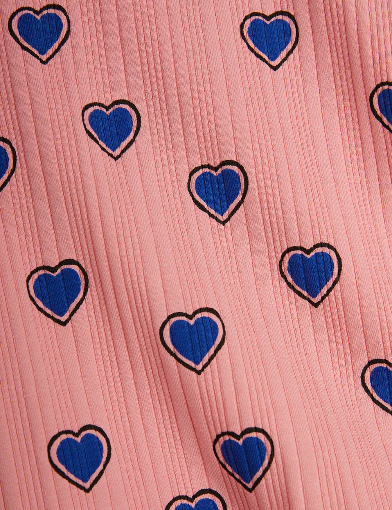 Outlined Hearts S/S Dress by Mini Rodini