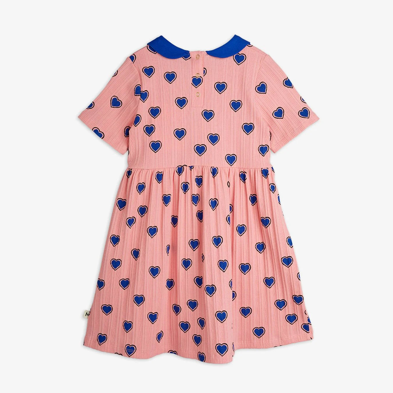 Outlined Hearts S/S Dress by Mini Rodini