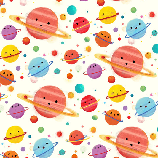 Hula Universe Cream Wrapping Paper