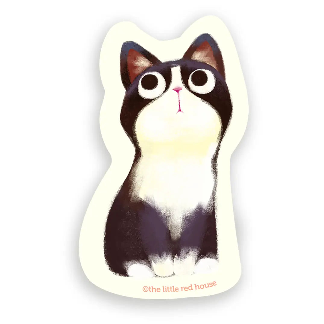 Tuxedo Cat Vinyl Sticker