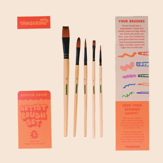 Paint Brush Set by Tangerine
