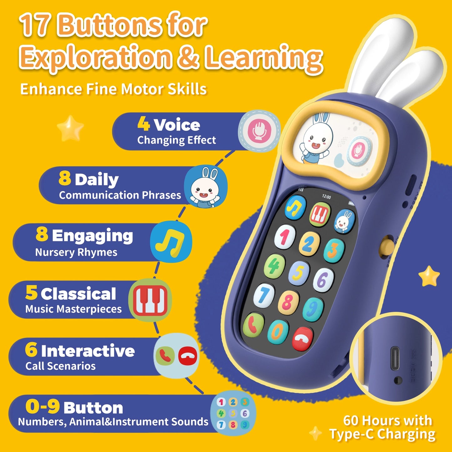 My First Mobile Phone - Kids Voice Changer Toy with Songs