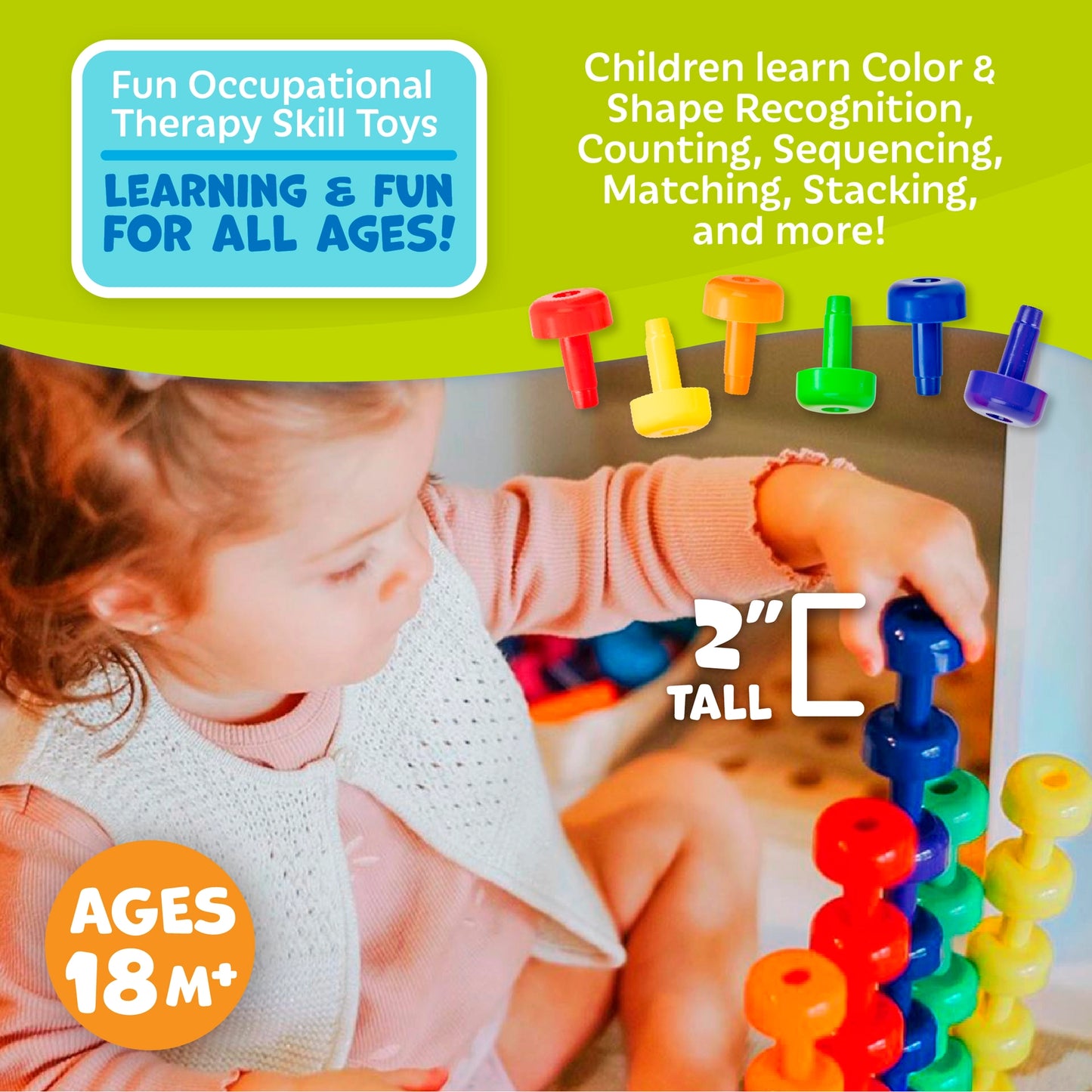Stacking Peg Board Set