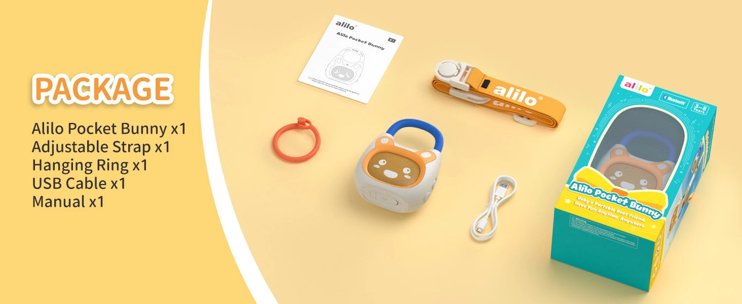 Pocket Bunny– Travel-friendly Kids' Music Player & Soother