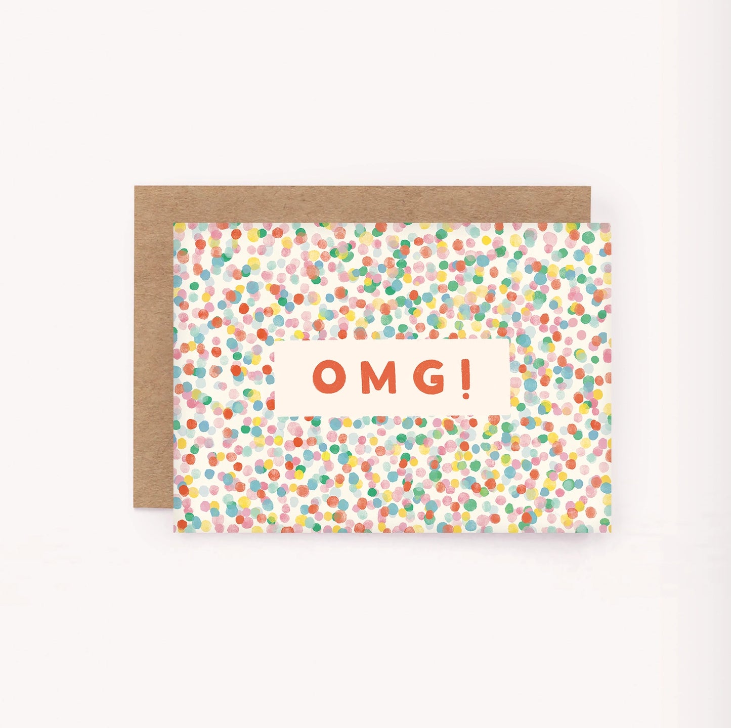 OMG! Confetti Mini Card by Lauren Sissons Studio