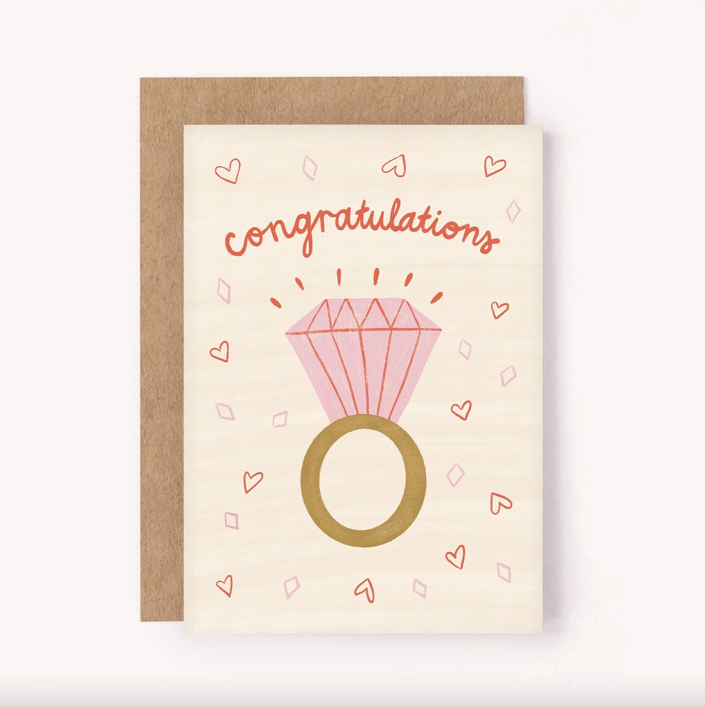 Engagement Ring- Congratulations Card by Lauren Sissons Studio