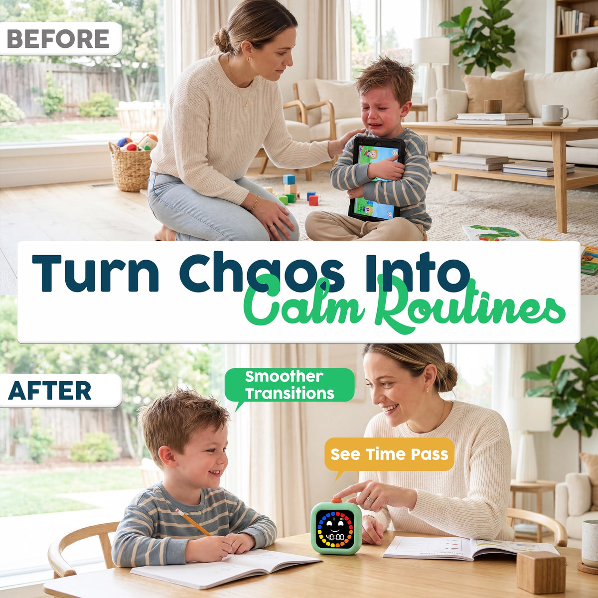 Timebuddy Digital Visual Timer For Kids- 2 color options