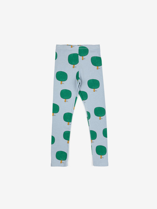 Green Tree All Over Leggings by Bobo Choses