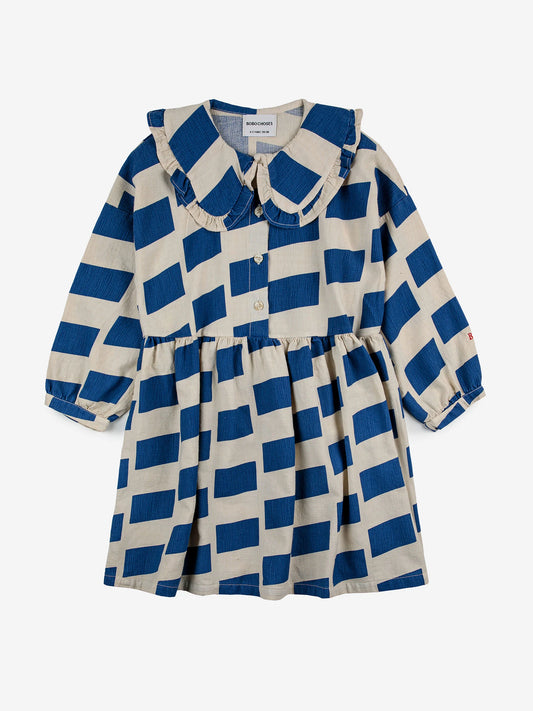 Checker All Over Woven Dress by Bobo Choses