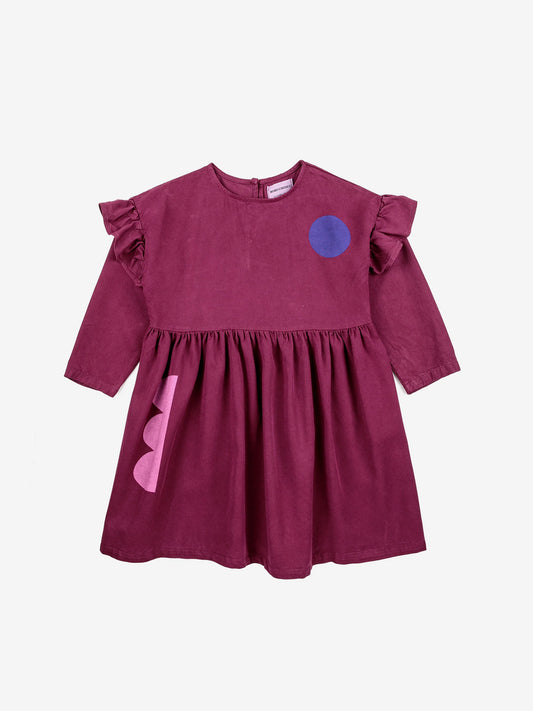 Geometric Shapes Ruffles Dress by Bobo Choses