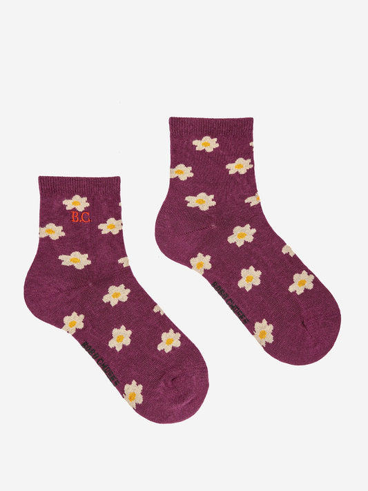 Little Flower Short Socks by Bobo Choses
