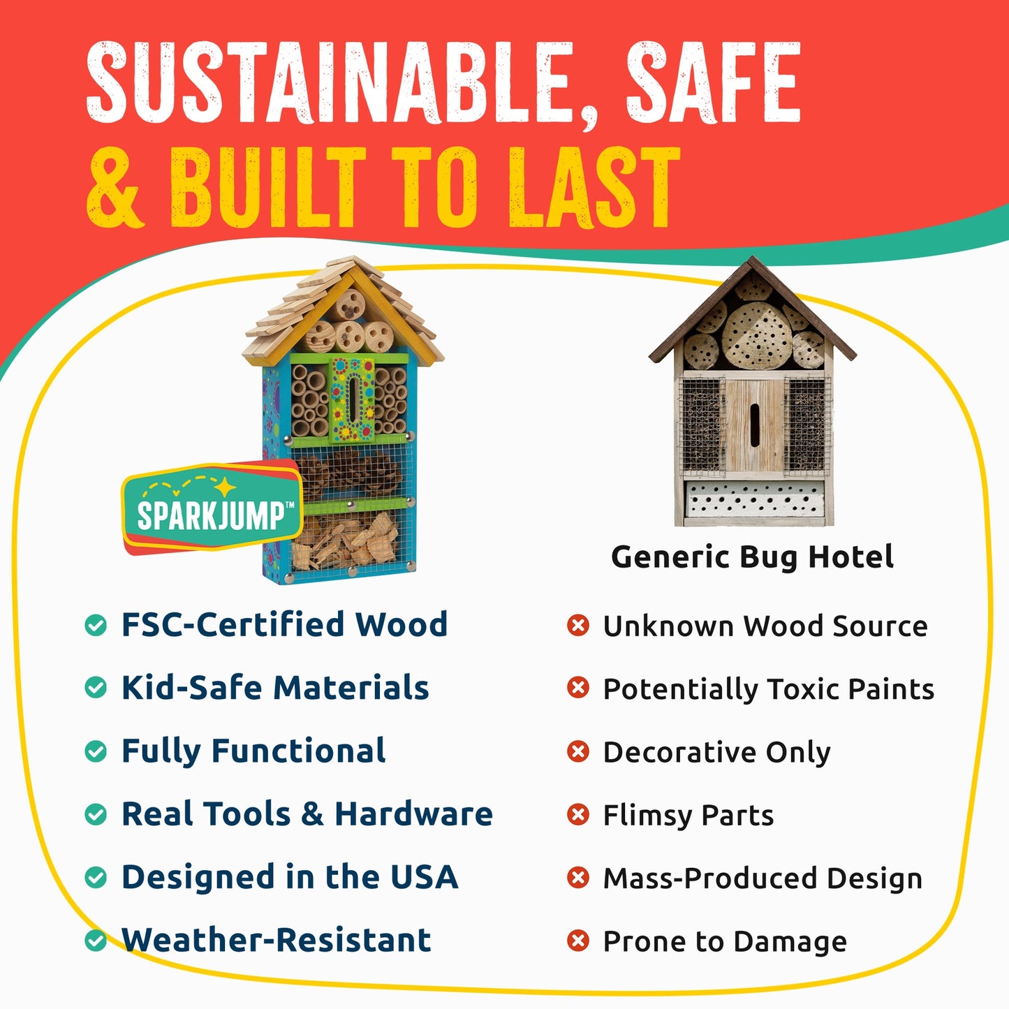 Bug Hotel Butterfly House Woodworking Kit